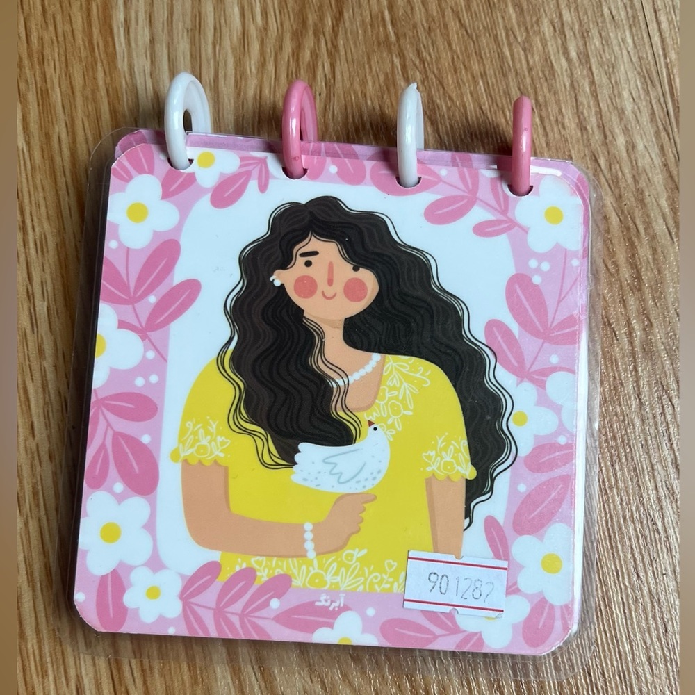 Cute pink mini lined notepad